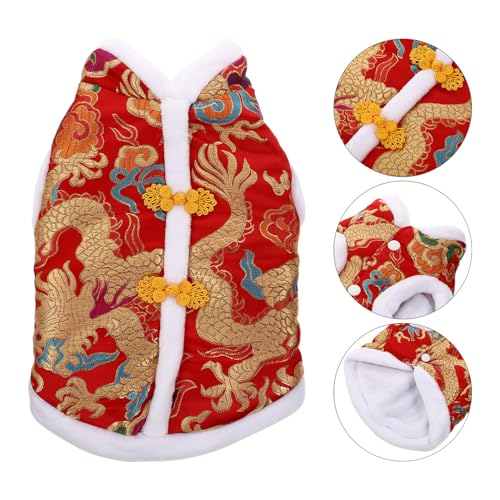 Disfraz para perro y gato Luxshiny talla L rojo miniatura 6
