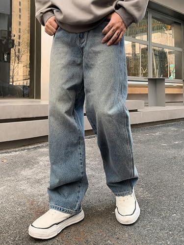 THE FEBZA Men's Blue Jeans Regular Fit - Image 3