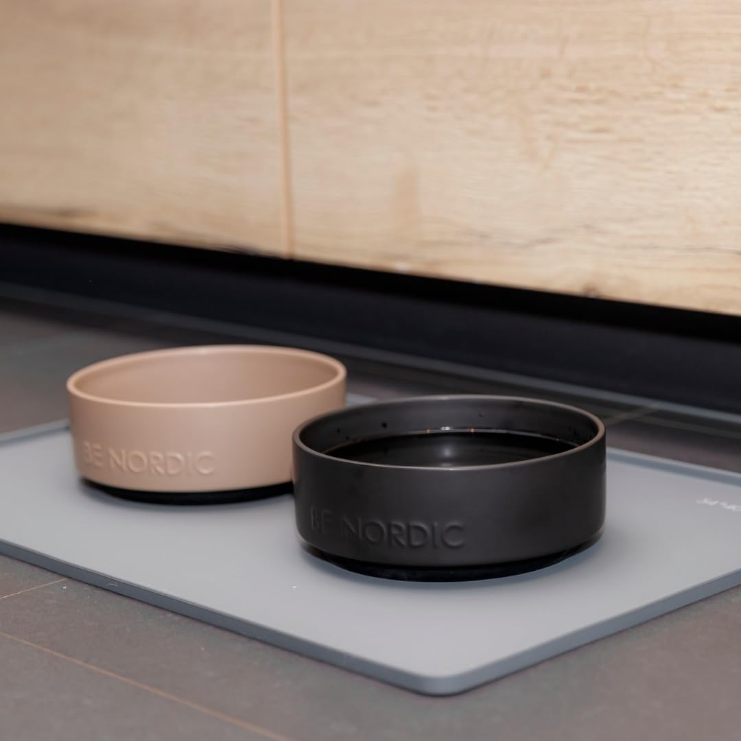 TRIXIE Ciotola In Ceramica Per Gatti Be Nordic - Design Moderno, Antiscivolo, 300 Ml, Colore Tortora Per Cuccioli - Foto 8