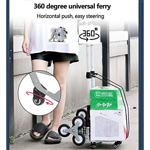 Carretilla plegable, carrito multifunción para escaleras, carrito para carga y compra miniatura 5