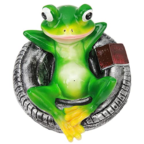 Décoration d'étang flottante : la grenouille en résine pour animer vos extérieurs