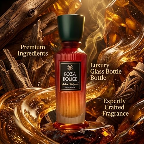 Image of Saba Roza Rouge Perfume 50ml for Men & Women | Long Lasting Unisex Luxury Fragrance | Saffron, Amberwood & Floral Notes | Premium Daily Wear Perfume for Office, Parties & Gifting