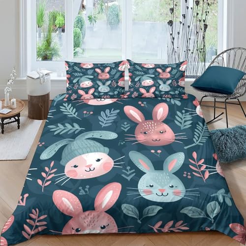 Housse de couette lapins en microfibre ultra douce de qualité - 4