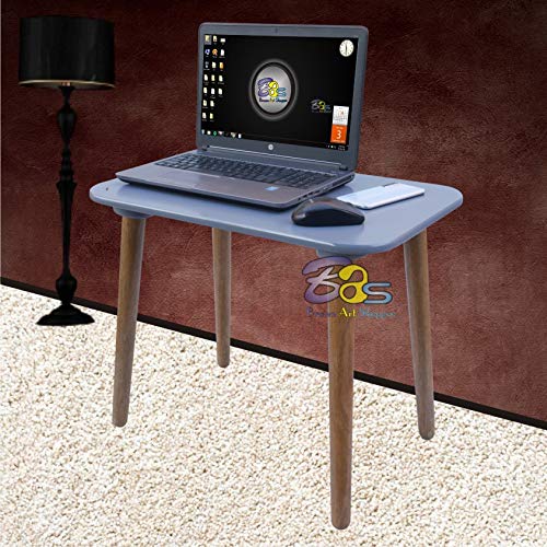 Image of BAS Brwon Art Shoppee Fold-able Rectangle Shaped Side Table /Tea Coffee Breakfast and Laptop Table ( Engineered Wood,Grey )