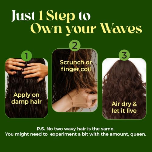 Image of Love Beauty & Planet Avocado Oil & Peptide Waves Leave-In Conditioner for Frizz Control, Zero Crunch, Lightweight Formula
