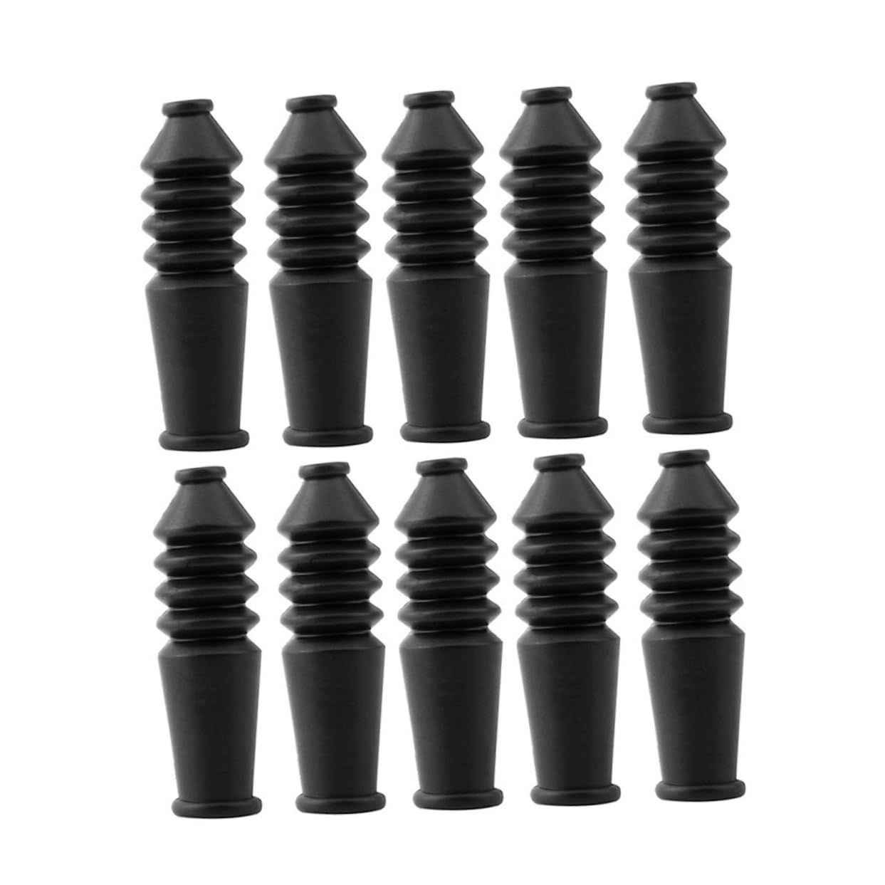 NAMOARLY Mountain Bike Boot 10 Pack Elbow Brake Line Protection Cover Sturdy Rubber Fits for V-Brake Cycling Gear