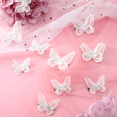 Pinzas para cabello con diseño de mariposa 18 piezas miniatura 4