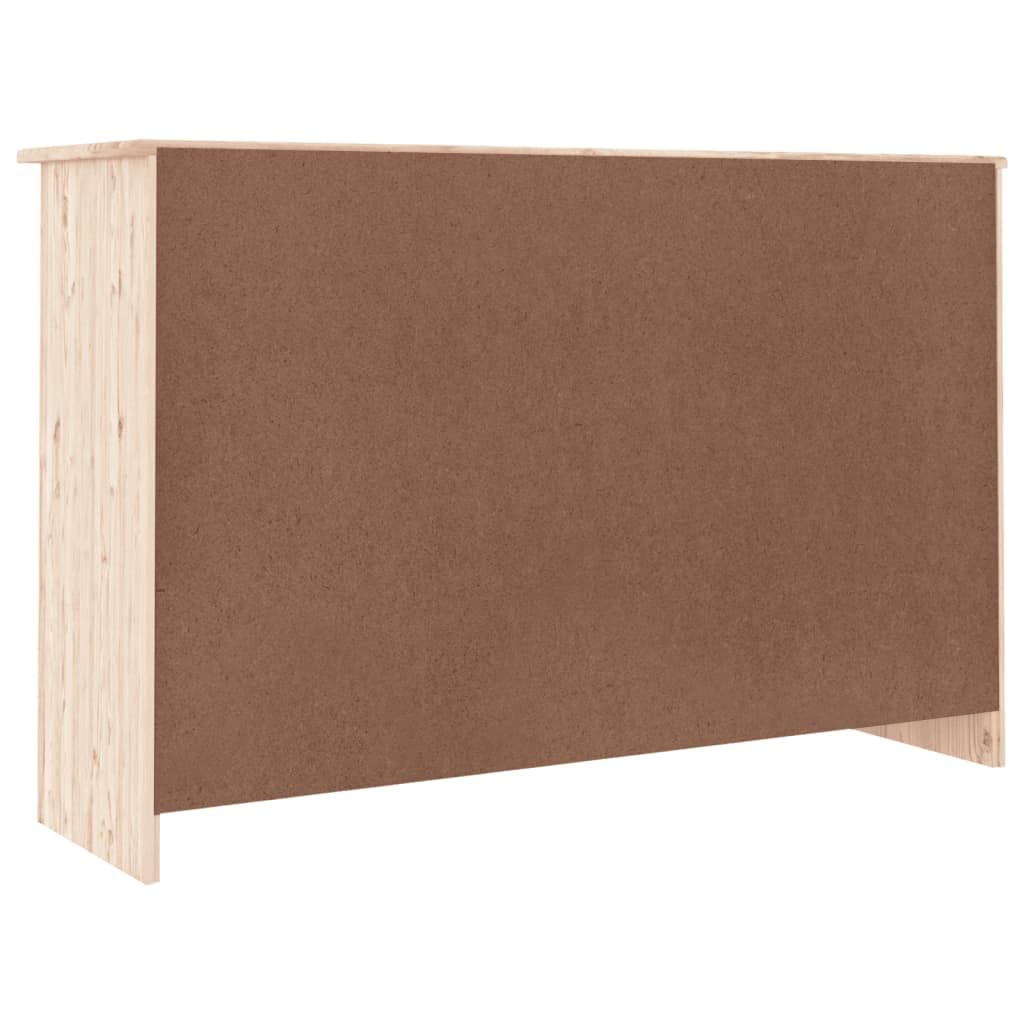 vidaXL Aparador Alta Madera Maciza de Pino 112x35x73 cm
