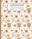  Kawaii Cute Bear Composition Notebook,7.5x9.25/200 pages: Lined Cute Notebook Lined Journal For Writing and Drawing