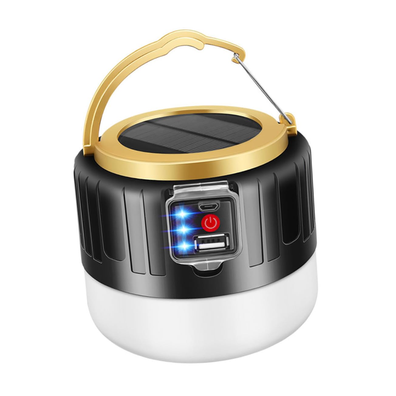Linterna Solar LED para Camping y Emergencia Recargable USB