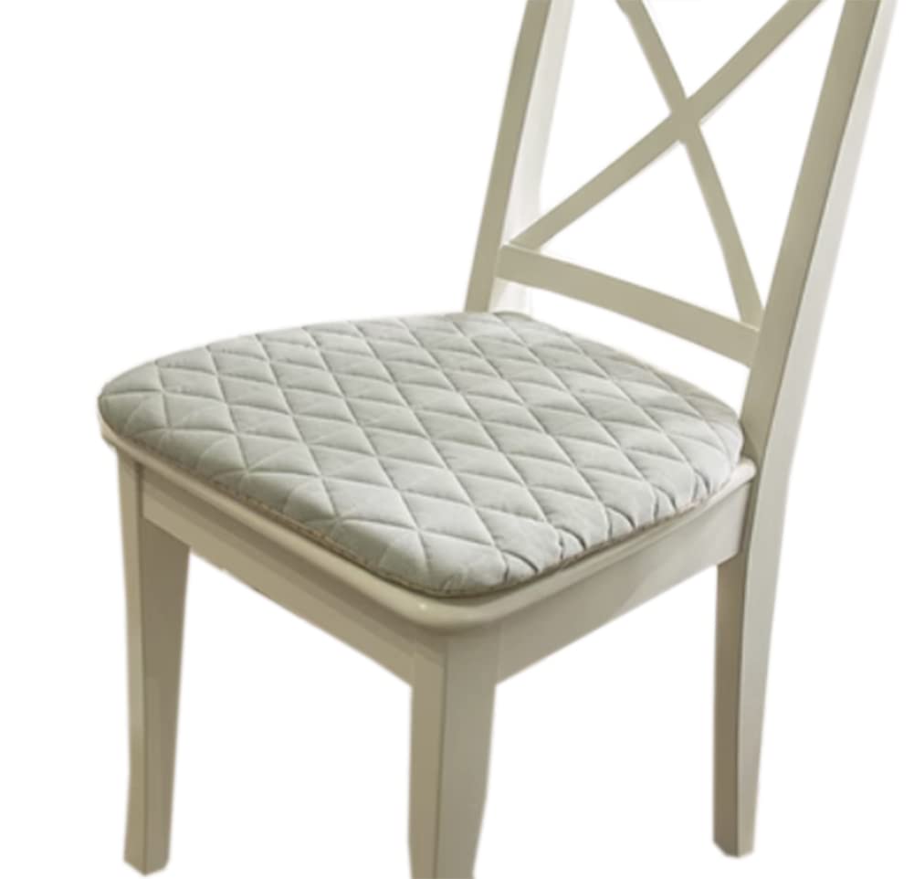 Coussin de chaise en velours fini les assises dures et glissantes grâce au lot de 4