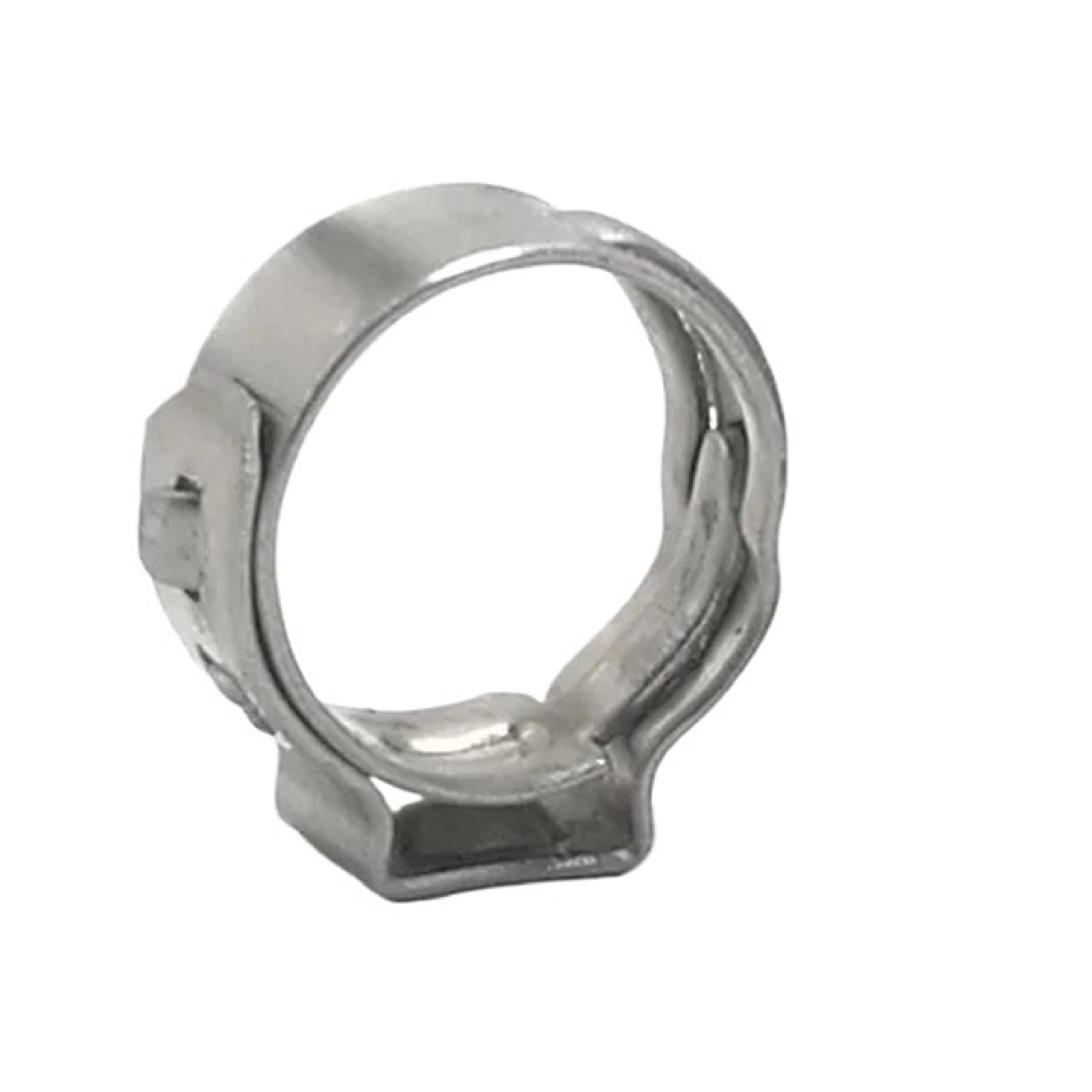 Cifkh One Color 2-20Pcs Hose Clamps Single Ear Stepless 5.8-23.5Mm 304 Stainless Steel Hose Clamps Cinch Clamp Rings For Sealing Kinds Of Hose(5.3-6Mm 20Pcs)