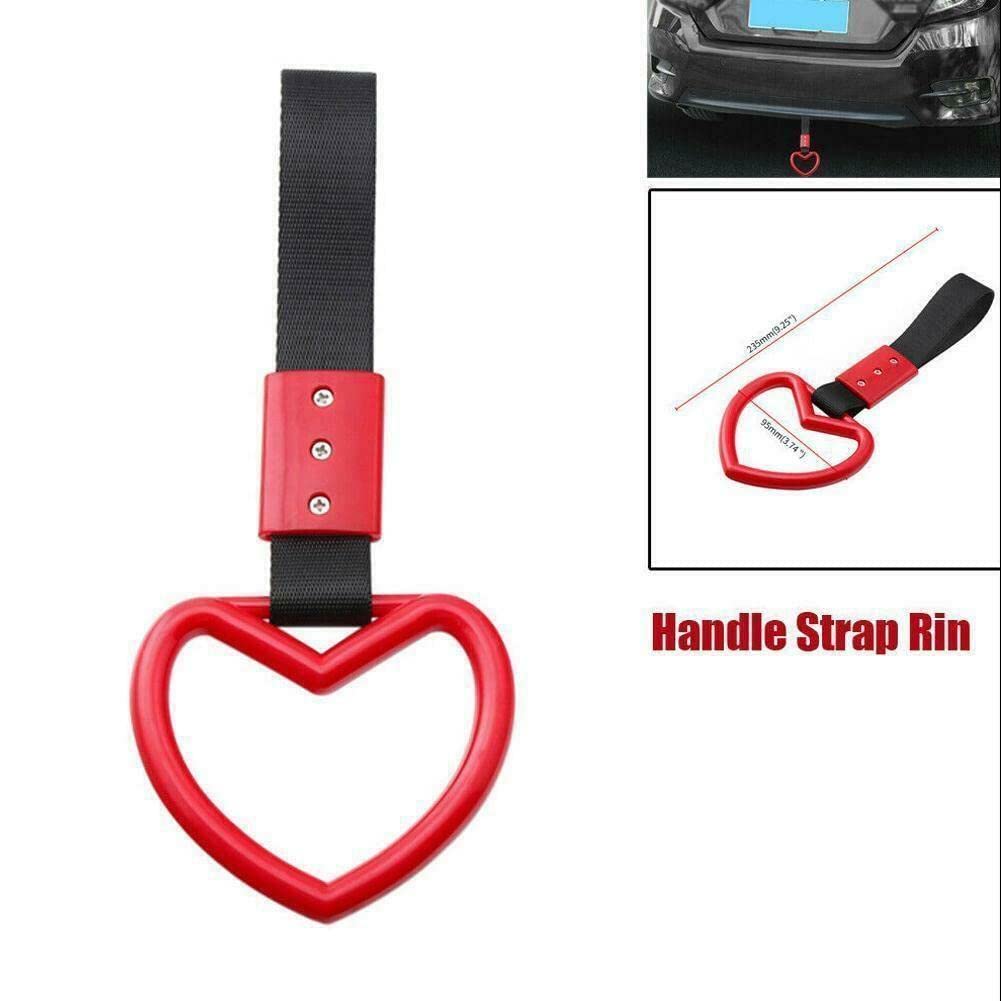 Sangle De Remorquage Décorative En Forme De Cœur – PVC, Couleurs Variées, Pour Intérieur Voiture Ou Pare-chocs - 3