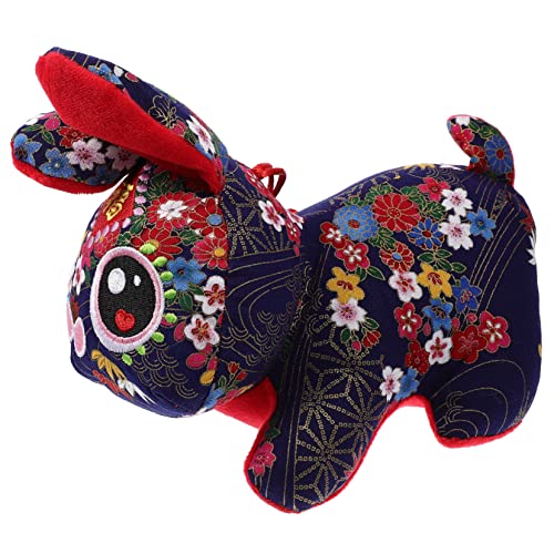 Kisangel decoración de año Nuevo Home Decoracion Stich Peluche muñeco de Peluche plushies Peluche de pou muñeco de Conejito Precioso Conejo de Peluche Juguete de muñeca Animal algodón Blue