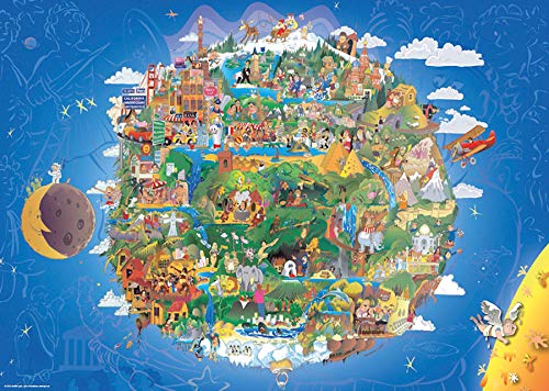 Heye Puzzle de mapas del mundo para adultos, 1000 piezas, mapa del mundo