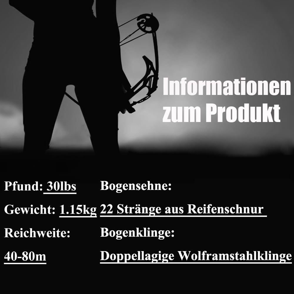 AMEYXGS Bogenschießen Mini Compoundbogen 25lbs Compoundbogen Set Bogen und Pfeile mit Visier für Rechts und Handbogenschützen