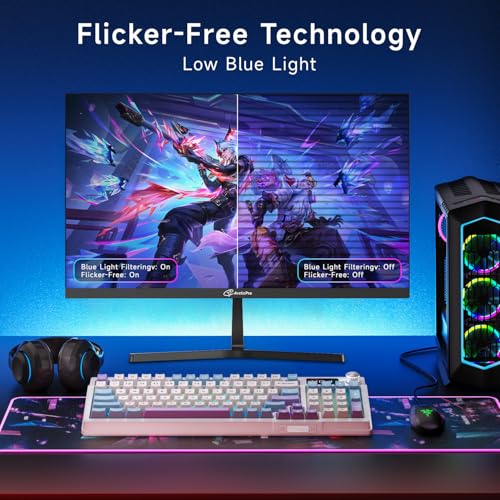 ArcticPro Monitor 24 inch Monitor 120Hz, FHD 1080p, Computer Monitor, IPS, 99% sRGB, 1ms Response Time, 3-Sided Frameless, Ultra Slim, VESA Mountable, Anti-Blue Light Design, HDMI & VGA Ports by ArcticPro - Image 6
