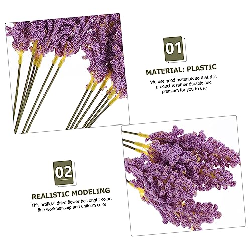 Ramo decorativo de trigo seco 5 piezas miniatura 6
