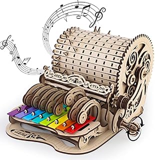 3D Wooden Model Kits Assembly Piano Mechanical Music Model Wooden Puzzle for Teens and Adults