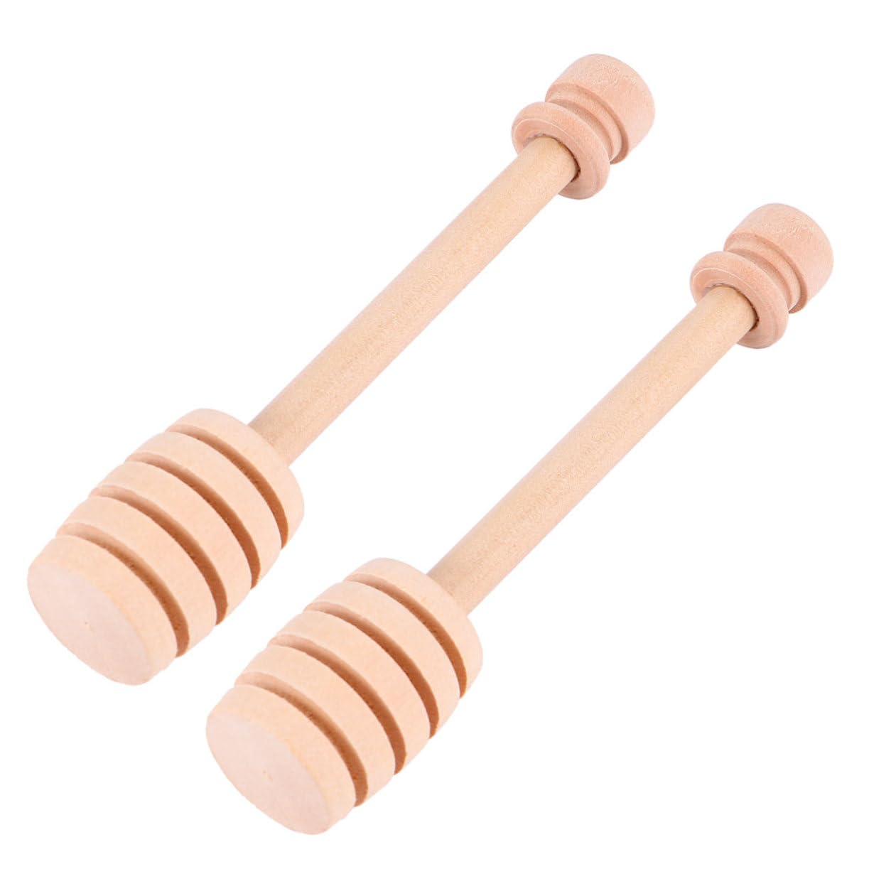 Alipis 8Pcs Wooden Honey Stirring Sticks Syrup Stirrer Spoon for Milk Tea Lightweight Reusable Kitchen Utensils for Easy Mixing and Serving