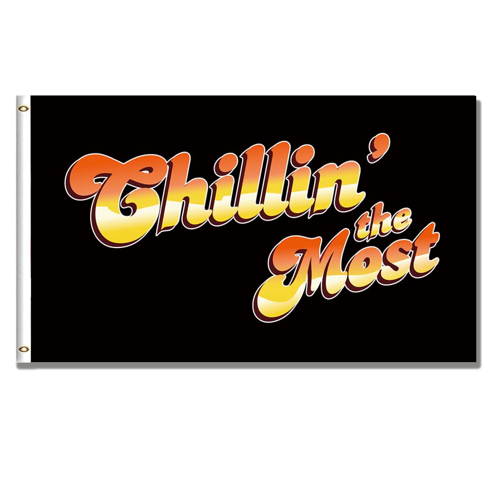 KasflagChillin Flag 3x5ft (150D Poly HD Printing) College Room Dorm Decor Wall Decor