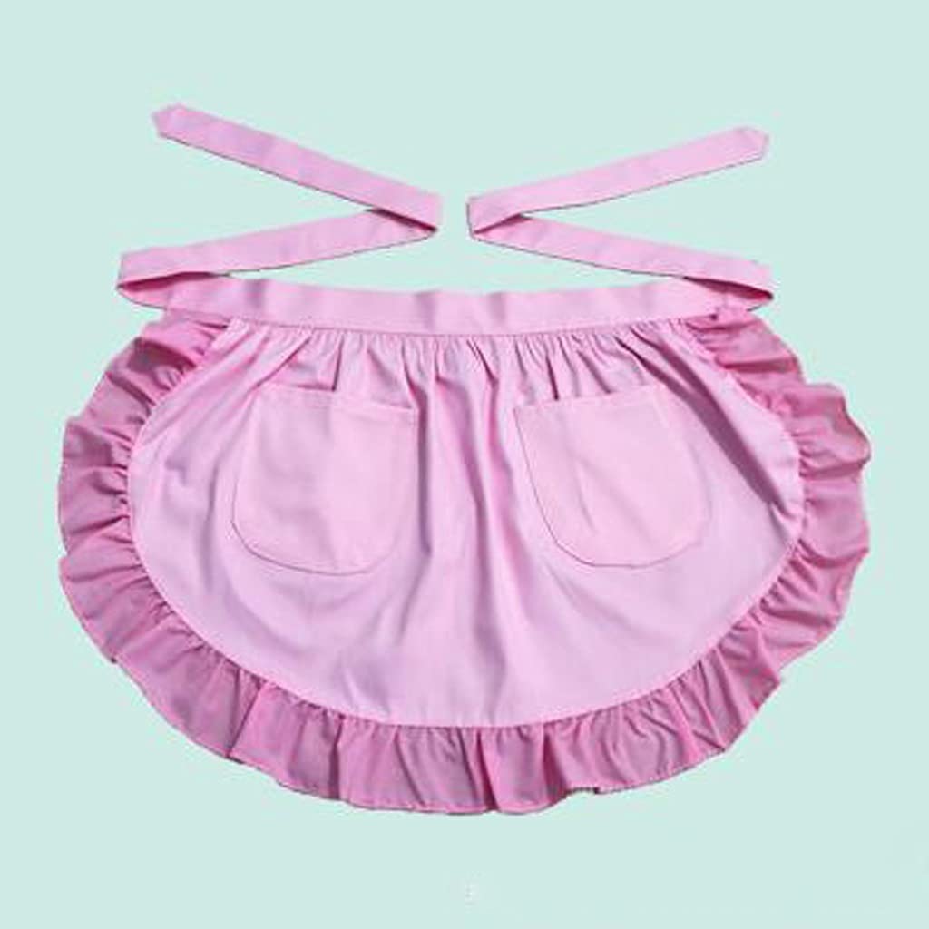 Fartuch piękny retro wzburzyć, 100% fartuch w talii bawełnianej, z kieszeniami fartuch do pieczenia, grill, prace ogrodnicze