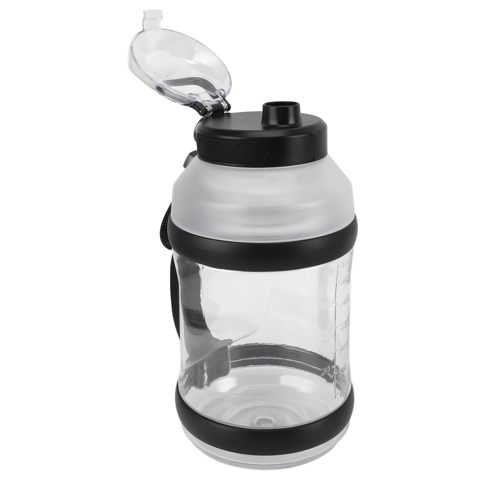 Fafeicy Mixeur Portable 2L 18000 Tr/min, Rechargeable pour Smoothies avec 6 Lames et 2 Bouchons, for Shakes Jus Alimentation bébé (BLACK)