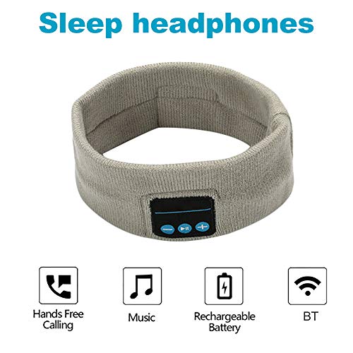Nishore Fones de ouvido para dormir BT Headband esportes sem fio mãos-livres Música Fones de cama Fo