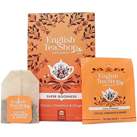 English Tea Shop Organic Cocoa Cinnamon and Ginger Tea Cover