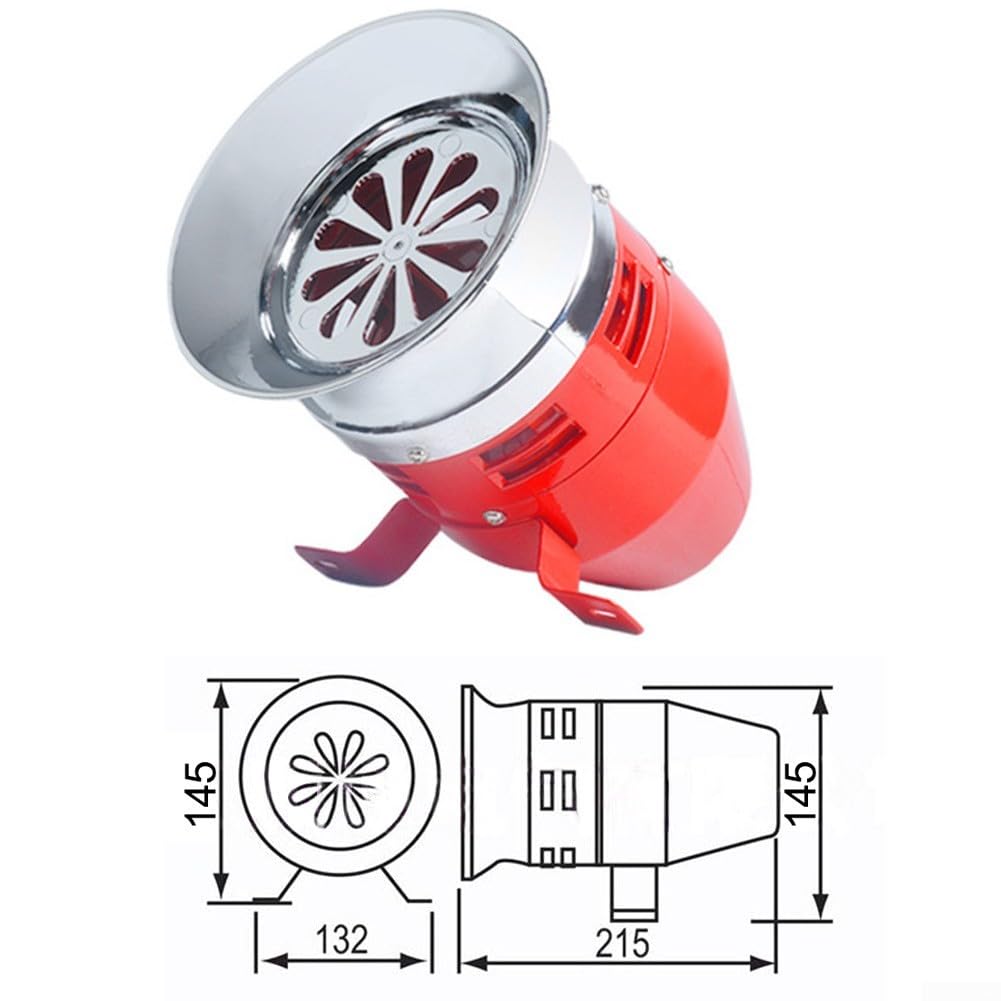 Sirena para exteriores de 220 V, 60 W, 110 dB, alarma industrial con cubierta protectora | Dispositivo de advertencia de seguridad de alta potencia para banco de almacén de fábrica
