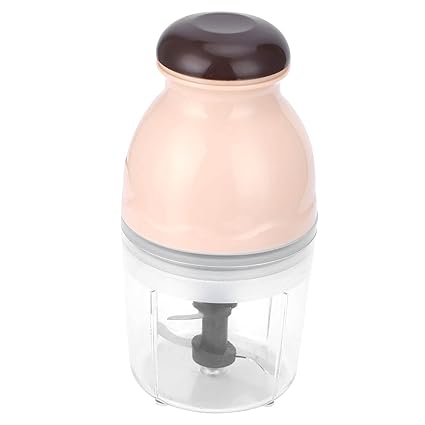 Set of 2 Food Processor, 600Ml Large Capacity Corrosion Resistant Wear Resistant Low Noise Stainless Steel Food Chopper for Home Use for 2-3 People