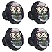 Produktbild Schrank Hardware Glas Liebe Tür Schrank Knöpfe Boho Ethnic Doodle Owl Mit Blumen für Kommode Schubladen Home Office Küche Kleiderschrank Schublade zieht Griff