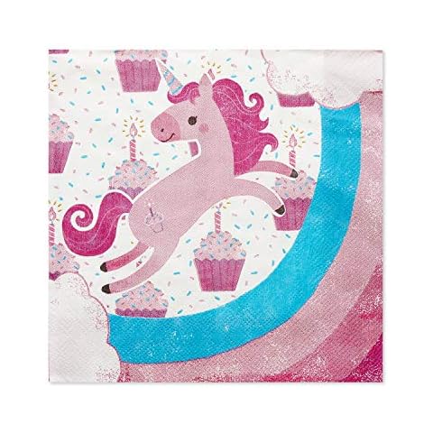 American Greetings Unicorn Napkins (80-Count) Cover
