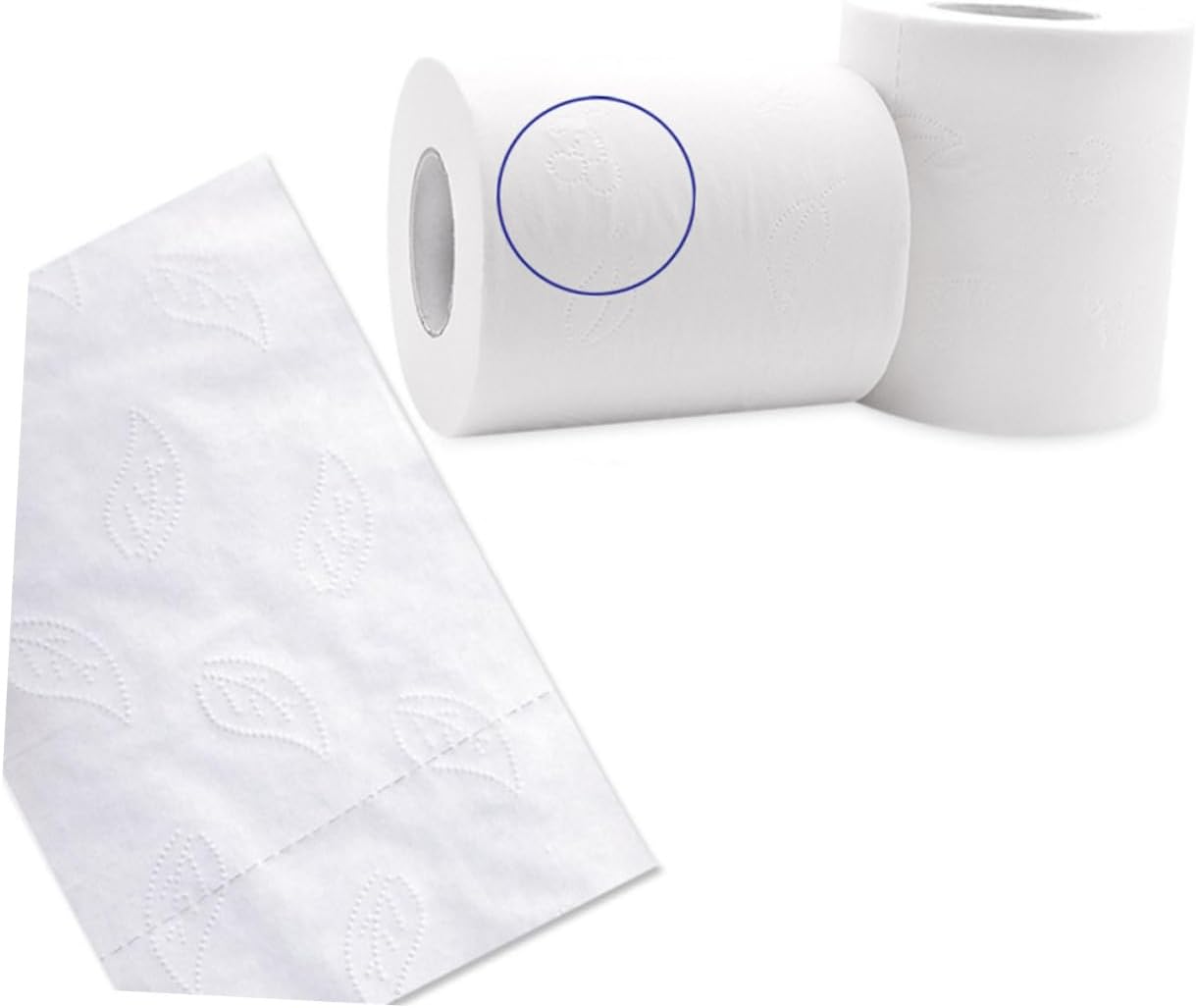 Toilet Paper 10 Rolls 100g Wood Pulp 4-Layer for Home Hotel image 4