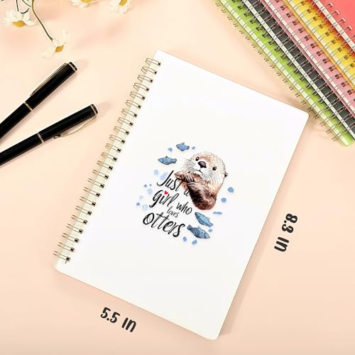 Carnet de notes loutre de mer format A5 avec couverture rigide décorative - 2
