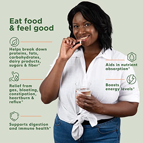 Digestive Enzymes | 10 Powerful Vegan Enzymes For Better Digestion And Relief From Gas, Bloating, Constipation & Reflux | Made In The Usa, Keto Friendly, Lab Tested | 90 Capsules #TOP2