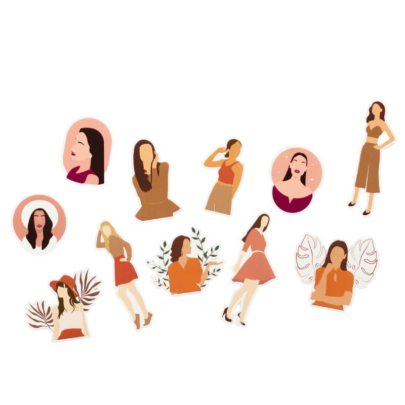 Girl Stickers For DIY Crafts, Scrapbook, Journal, Diary, Planner (Boho Girls 1 ) Girl stickers, Boho Girls, Kiss Cut Stickers, Aesthetic Stickers, Bujo Supplies, Planner Stickers, Stationery Creative Journaling Supplies Assorted Stickers