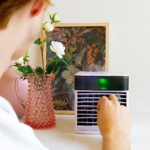Silvergear® Climatiseur Mobile | Refroidisseur d'Air avec 3 Vitesses + Timer | Rafraîchisseur d'Air avec Brumisation et USB | Economisez de l'Énergie et Rafraîchissez la Maison | Sans Tube Extérieur – Image 4