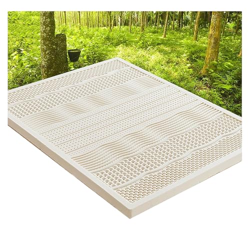Colchón de látex natural con soporte zonificado y ventilación transpirable para aliviar el dolor de espalda y comodidad