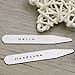 Collar Stays Boyfriend Gifts Hello Handsome Mens Collar Stay Valentine Gift for Him Anniversary Present(White)