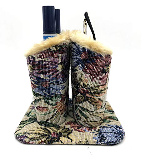 Wommty Funda de Gafas Soporte para Anteojos con Felpa de Terciopelo de Cuero de PU, Estuche Protector para Soporte de Anteojos para el Hogar y la Escuela (2 Tela Soporte)