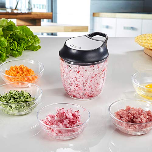 ZOIC Food Vegetable Fruit Chopper Manual Food Processor Slicer Mincer Mixer Dicer H