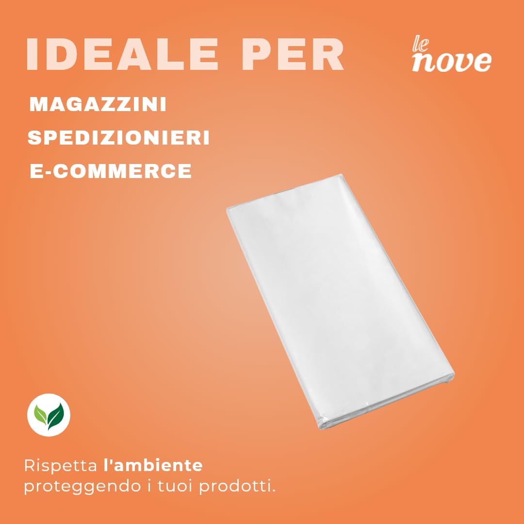 Fogli di Carta Bianca 75×100 cm – Confezione da 250 Fogli – Carta da Imballaggio per Pacchi, Traslochi e Spedizioni