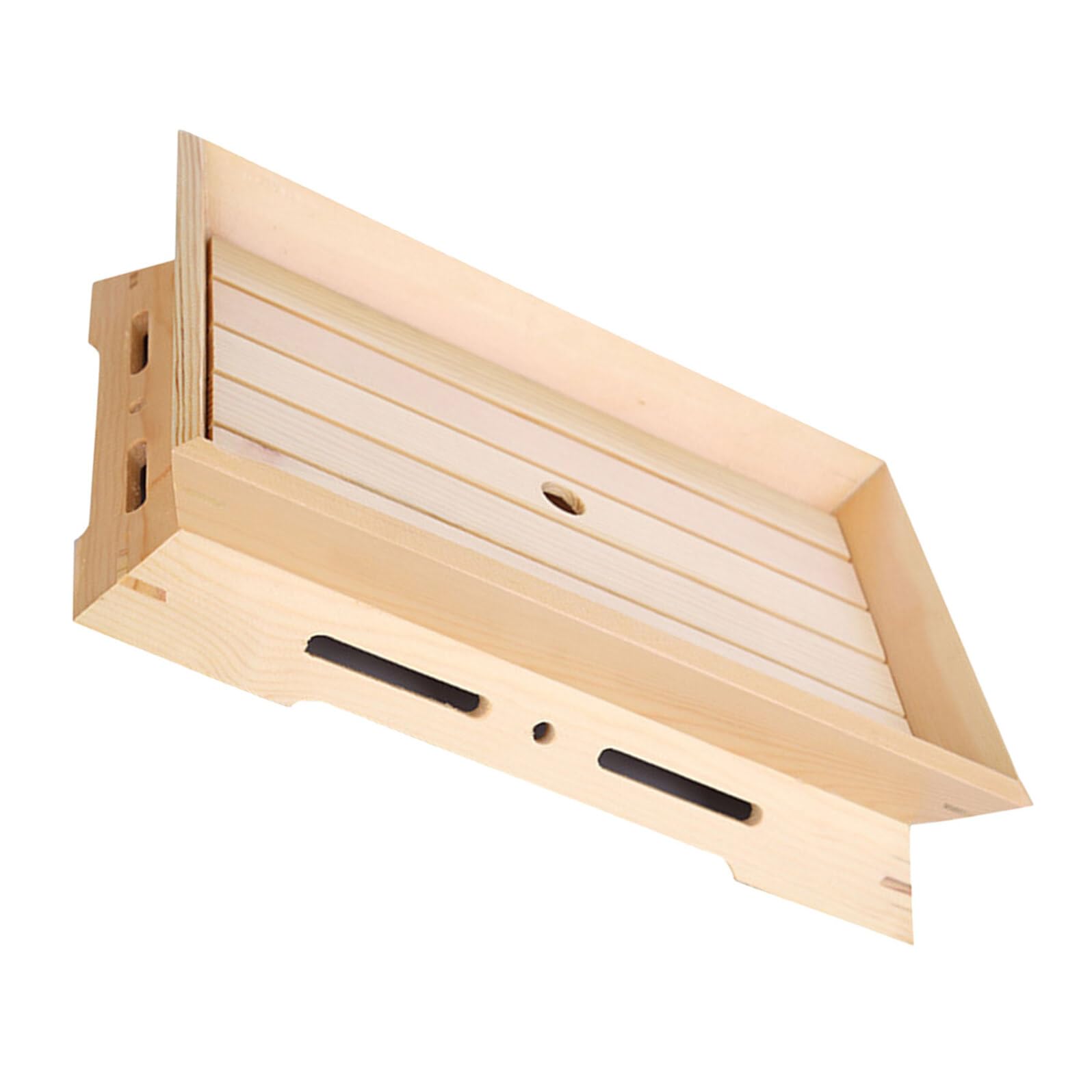 Gatuida Plateau à Sushis Japonerie en Bois 38X26X7 CM Système de Conservation par Glace Carbonique Plat de Service Polyvalent pour Sashimis et Amuse-Bouches pour Maison Restaurant et