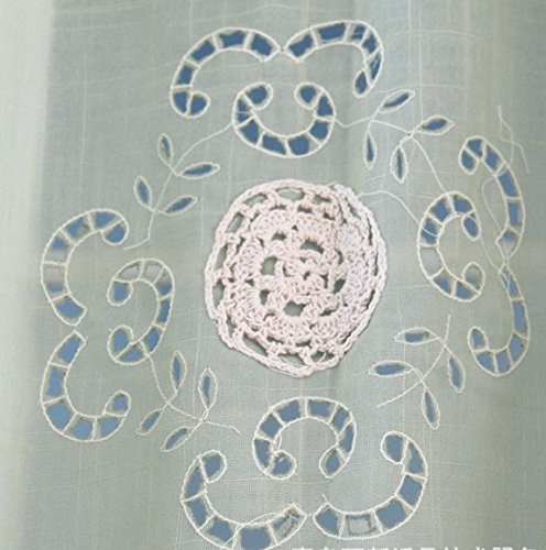 Abreeze Curtain Tie Up Shade Window Panels For Living Room And Bedroom Balloon Curtains Hook Flower Sheer Curtains 1Panel #TOP2