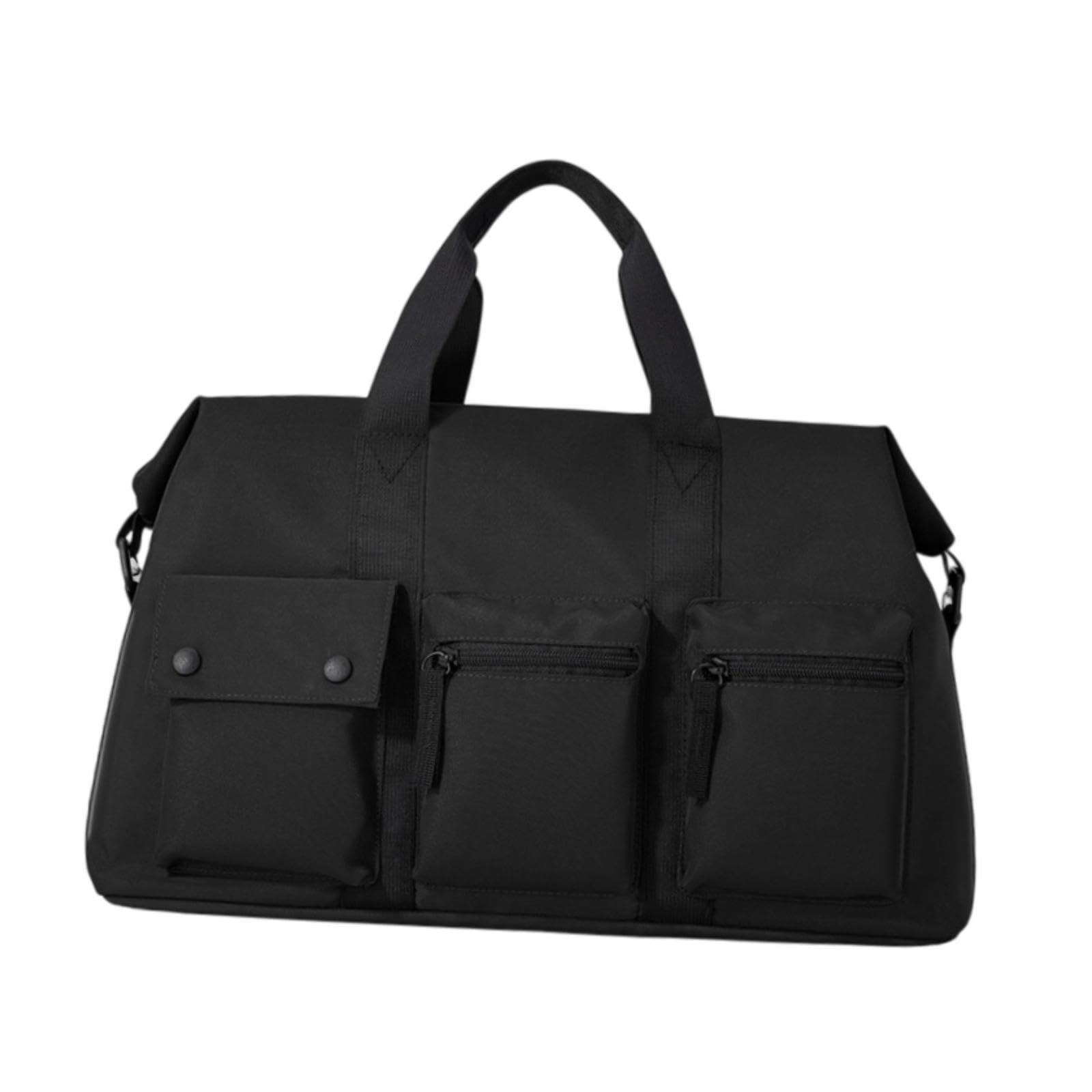 Duffle Bag Lightweight Portable Multipurpose Gym Bag for Yoga Travel Workout Black-picture-35