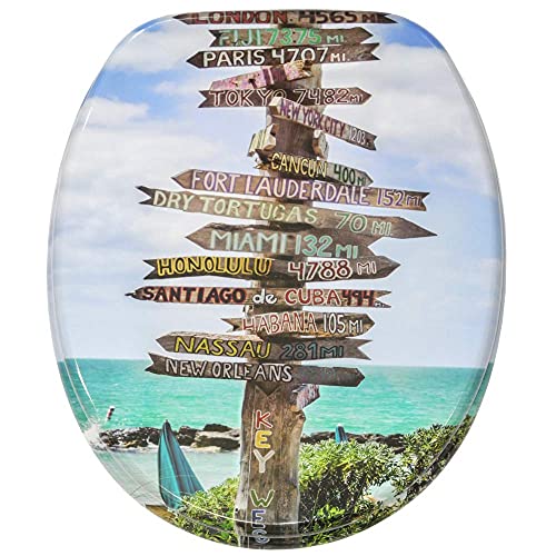 Sanilo Soft Close Toilet Seat, Wide Choice of New Toilet Seats, Stable Hinges, Easy to Mount (Key West) - Image 2