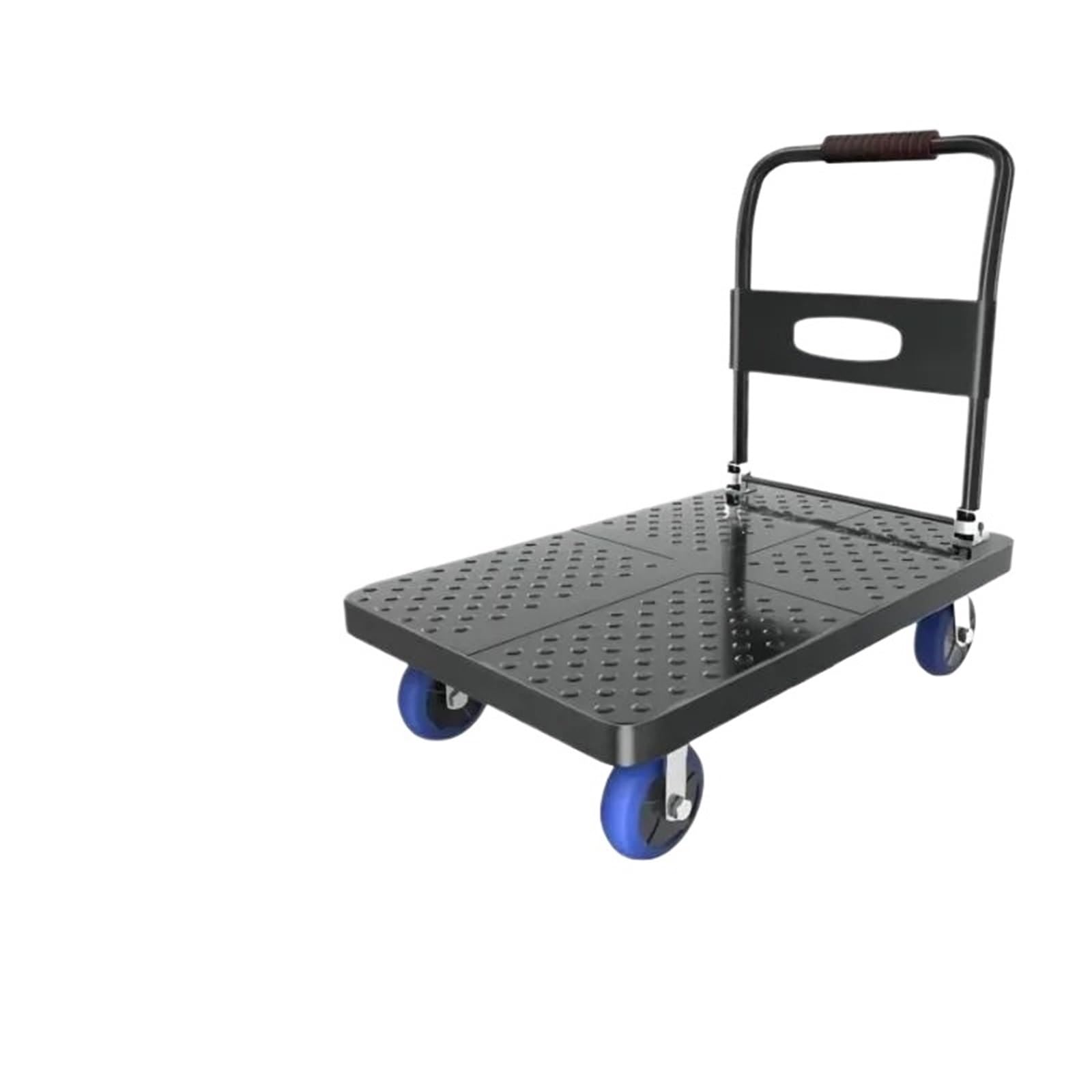 Platform Truck Cart, Household Folding Steel Platform Trolley With Silent Wheels(73-48-4b)