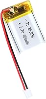 Vista 1 de 802030 Batería Lipo de 3.7V 400mAh 802030 Juego de Batería de Polímero de Litio Recargable con Conector JST PH2.0mm para Dispositivo Electrónico