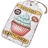 shabby chic cupcakes pinterest Die rauhe Oberfläche der Kanten unterstreicht den Charme dieser Holzschilder